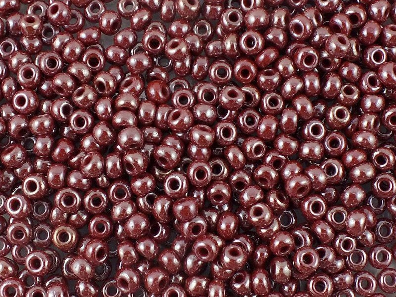 Preciosa Rocaille 8o-Opaque-Lustered Maroon-50g