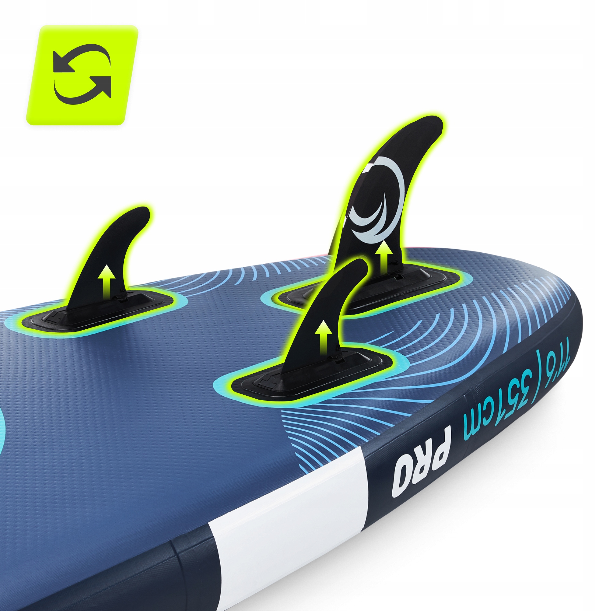 SUP doska NAFUKOVACIA NA PLÁVANIE PUMPOVANÁ DOPLNKY BATOH TSUNAMI 350 cm T12 Značka Tsunami