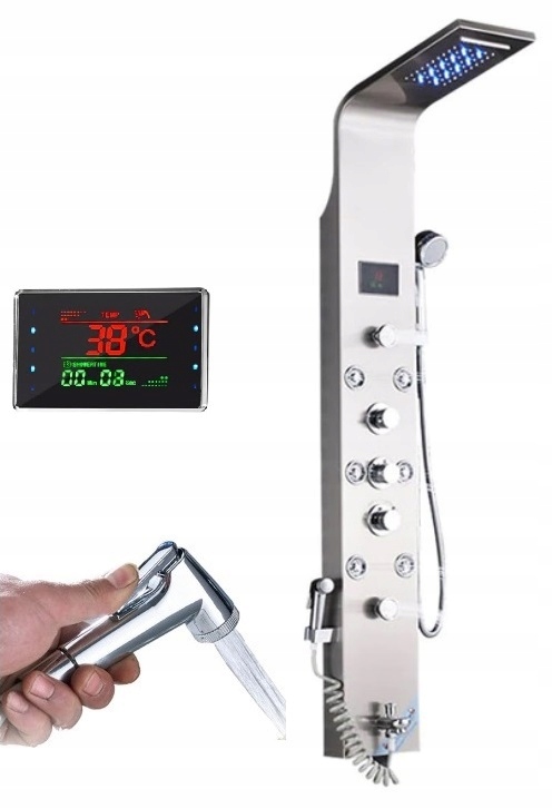 Panel prysznicowy LED prysznic wodospad