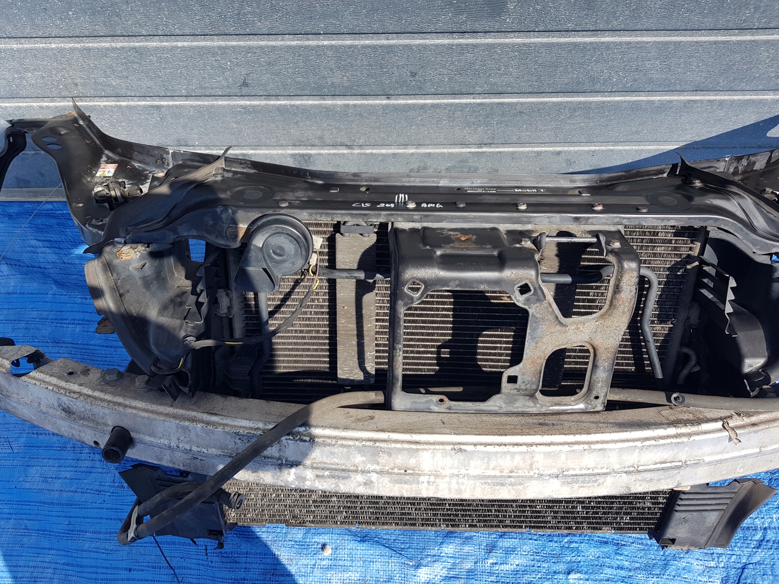 support panel for radiators radiator KOMPLET MERCEDES CLS 55 AMG W219 5.5 V8 compressor;