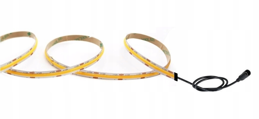 

Taśma Cob Led 12V 96O Diód 2M. Przewód DC Zimna