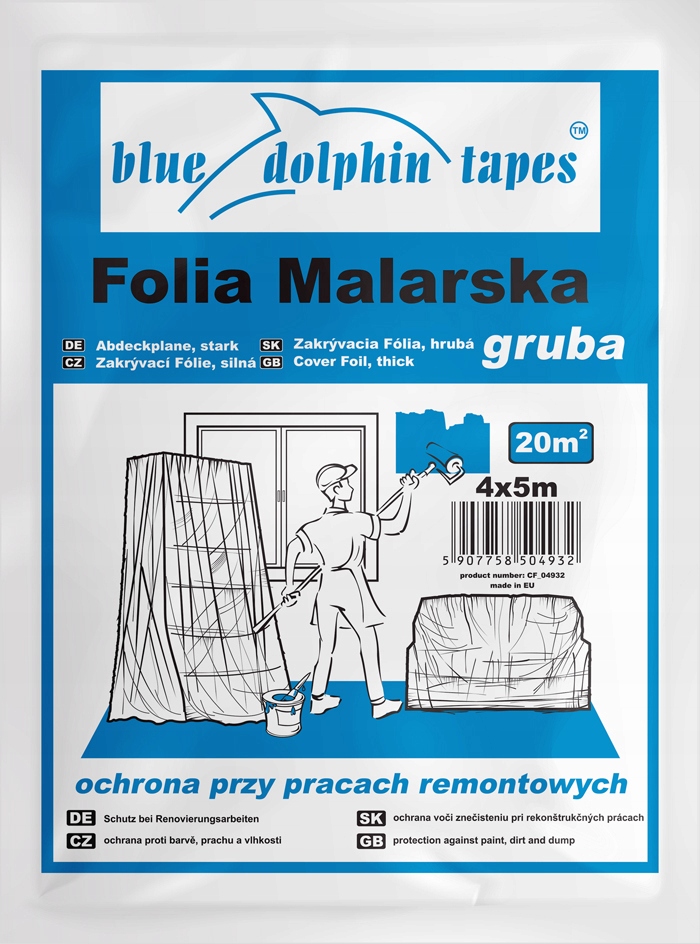 

Blue Dolphin Folia Malarska Standard Gruba 4X5M