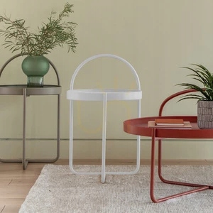 Boční stolek Melbury bílý 400x400x660 mm