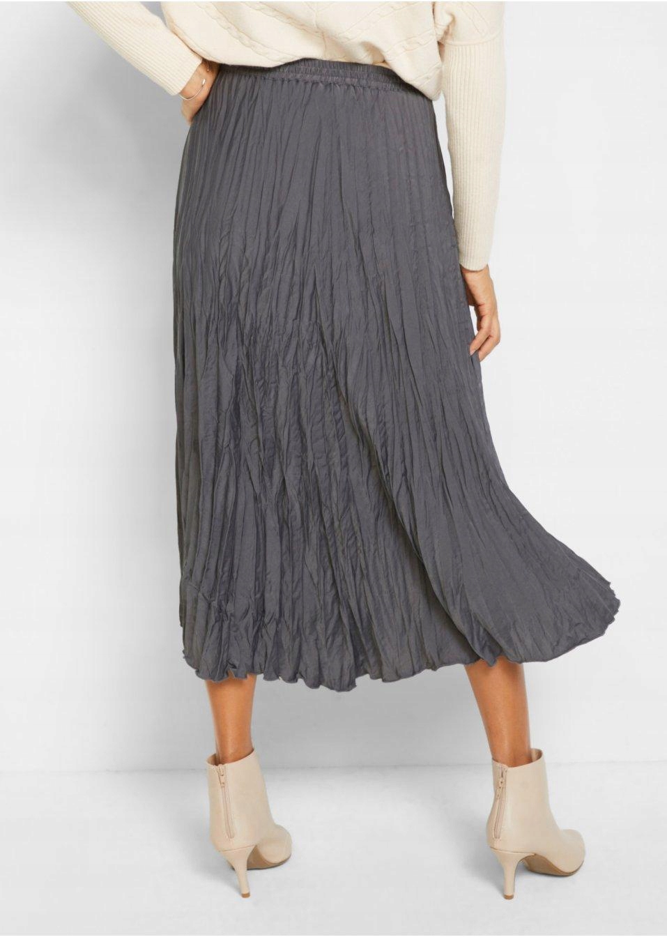 BONPRIX SPÓDNICA Z EFEKTEM ZGNIECENIA __36 Materiał dominujący poliester