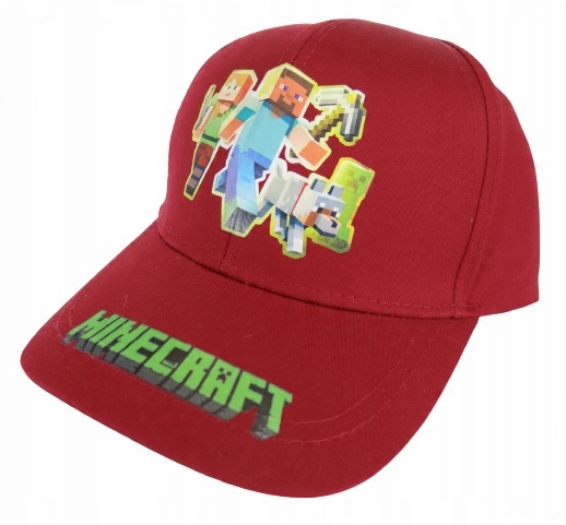 

Czapka Minecraft z daszkiem rozmiar 52-54 wz. H25