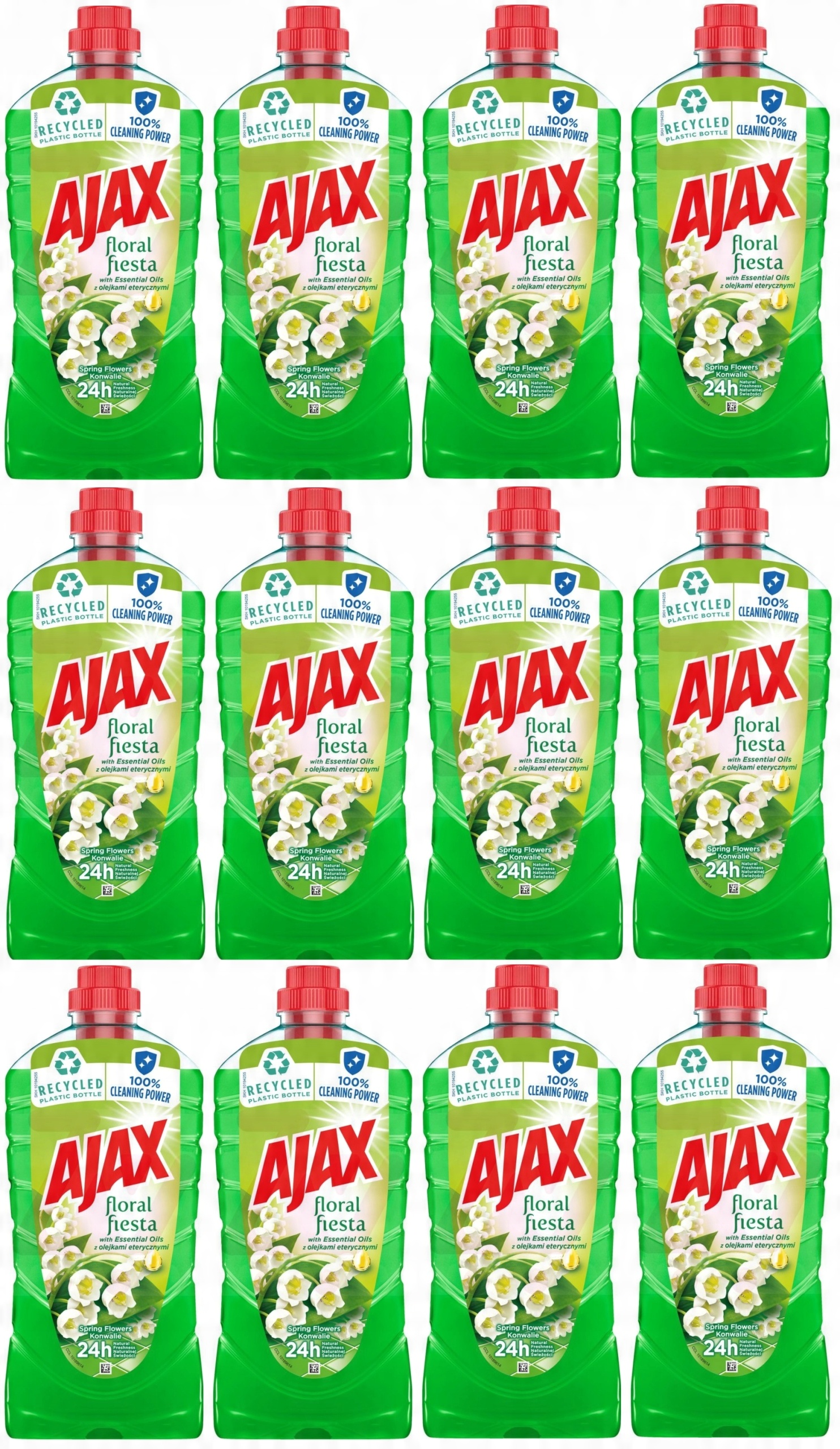 

Płyn Czyszczący Ajax 1L X 12 Szt Ziel Konwa Karton