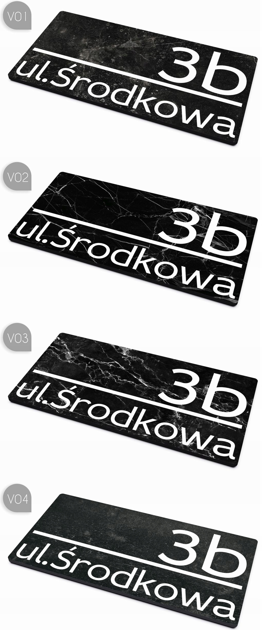 DużaXL tabliczka adresowa tablica numer domu WZORY Kod producenta taliczka chill 5mm