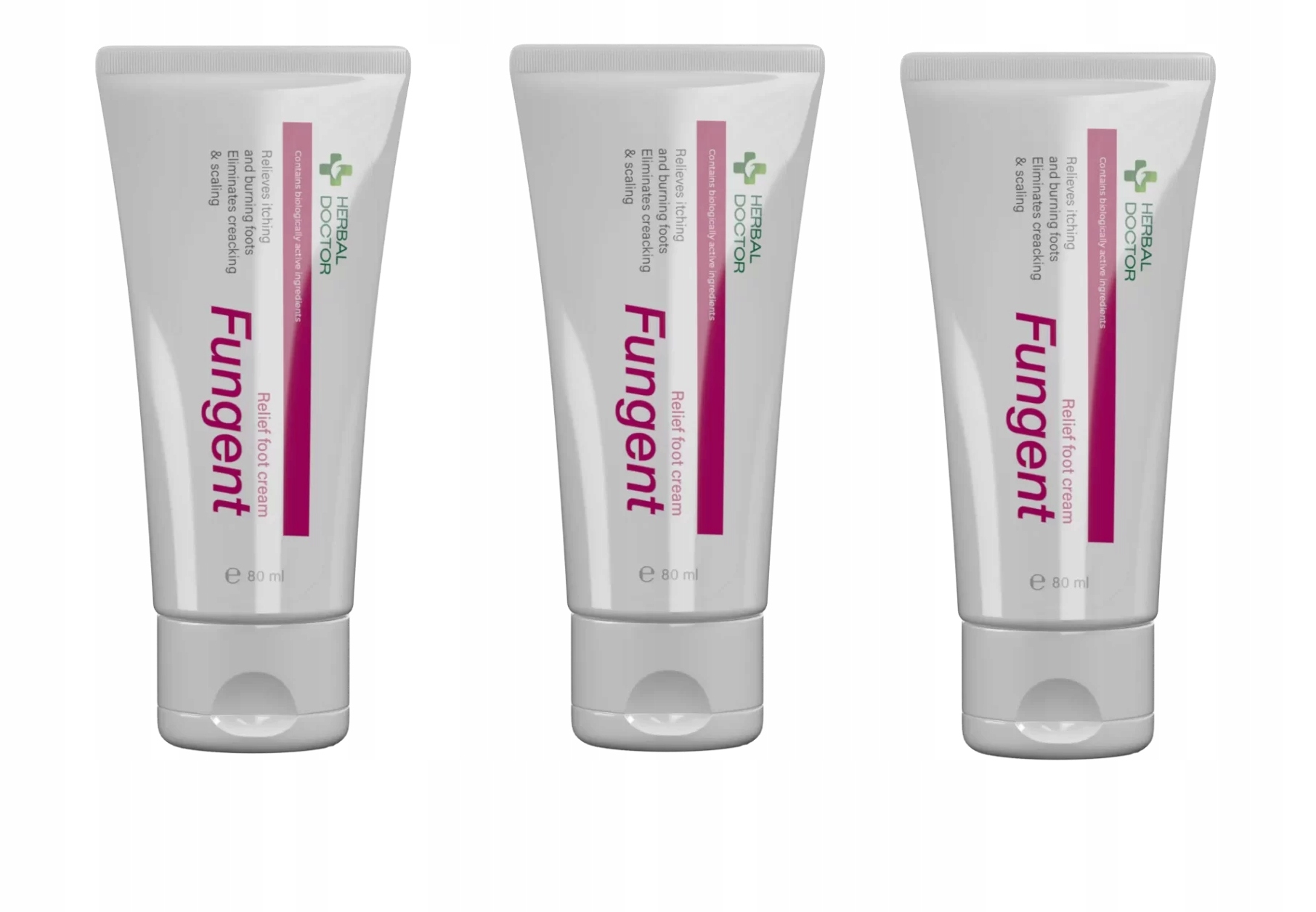 3x Fungent Premium 80 ml – Účinný protiplísňový krém na nohy