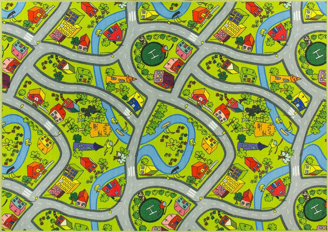 

200x300 cm Dywan Dla Dzieci Droga Uliczki Ulice