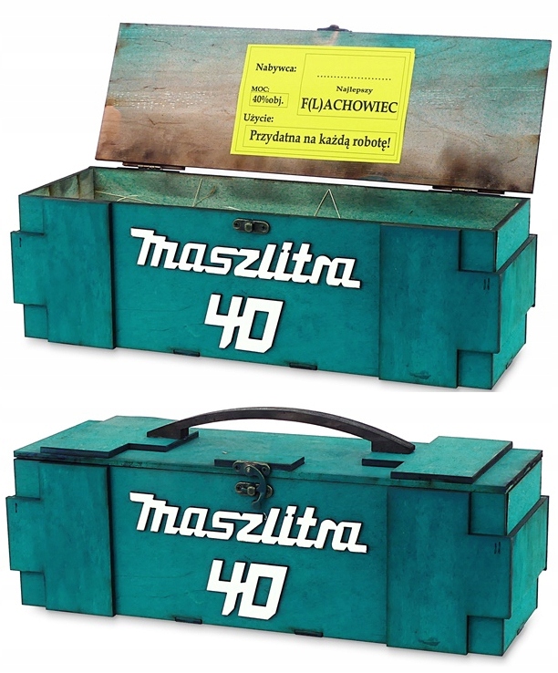 

Skrzynka Maszlitra Na 40 Urodziny 40-stka