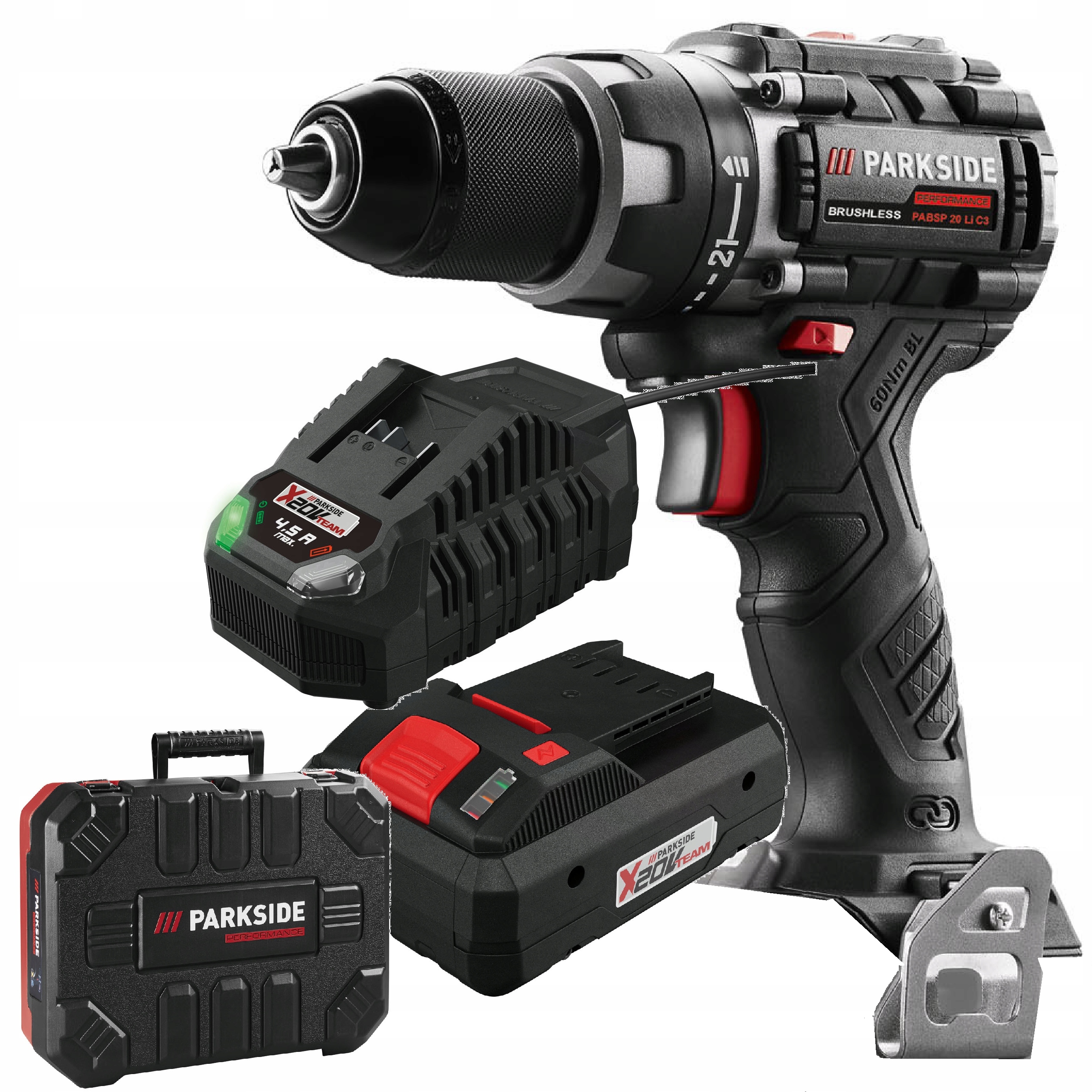 Wiertarko-Wkrętarka Parkside Performance akumulator 4ah Smart