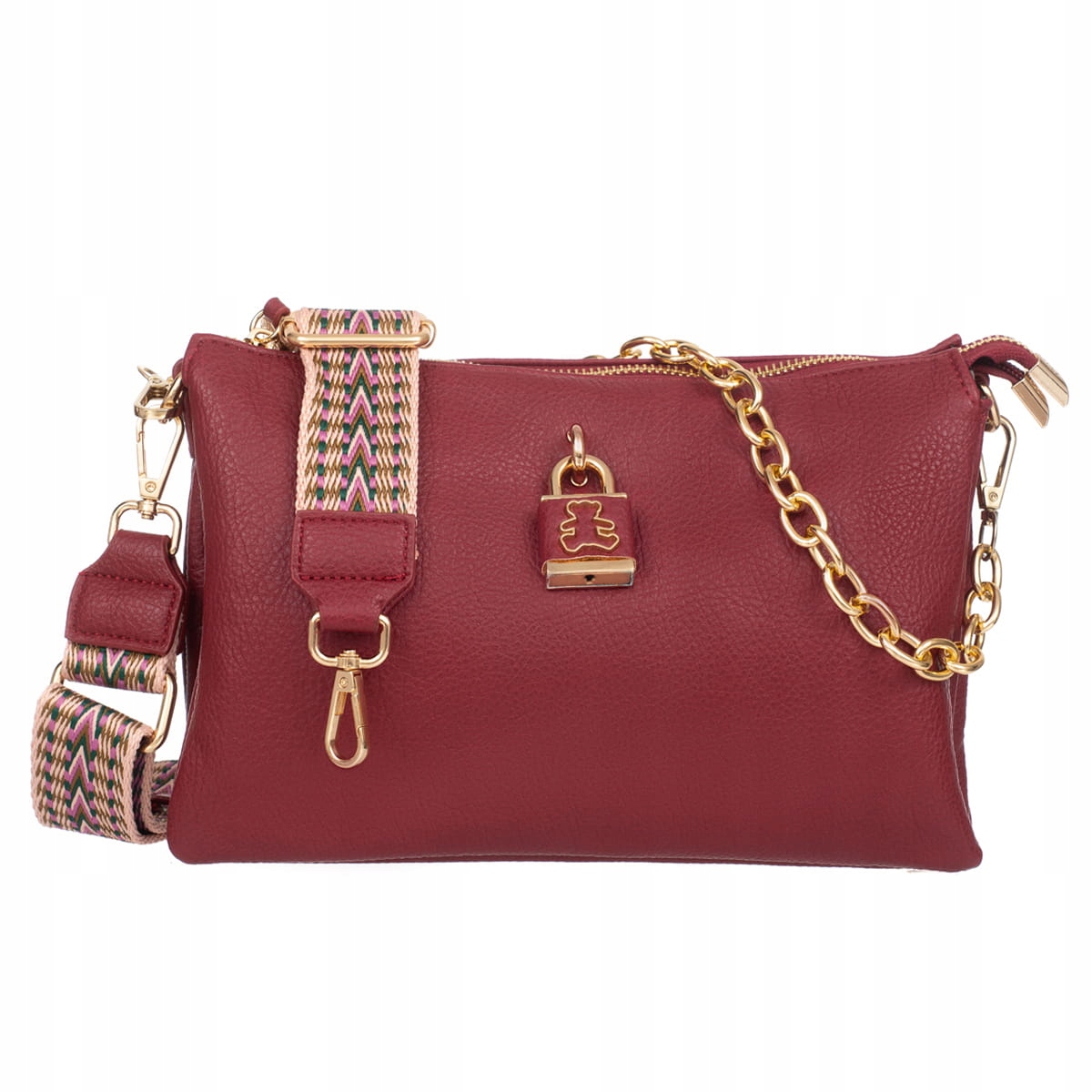 Večerní kabelka Lulu Castagnette Ursuline Bordó