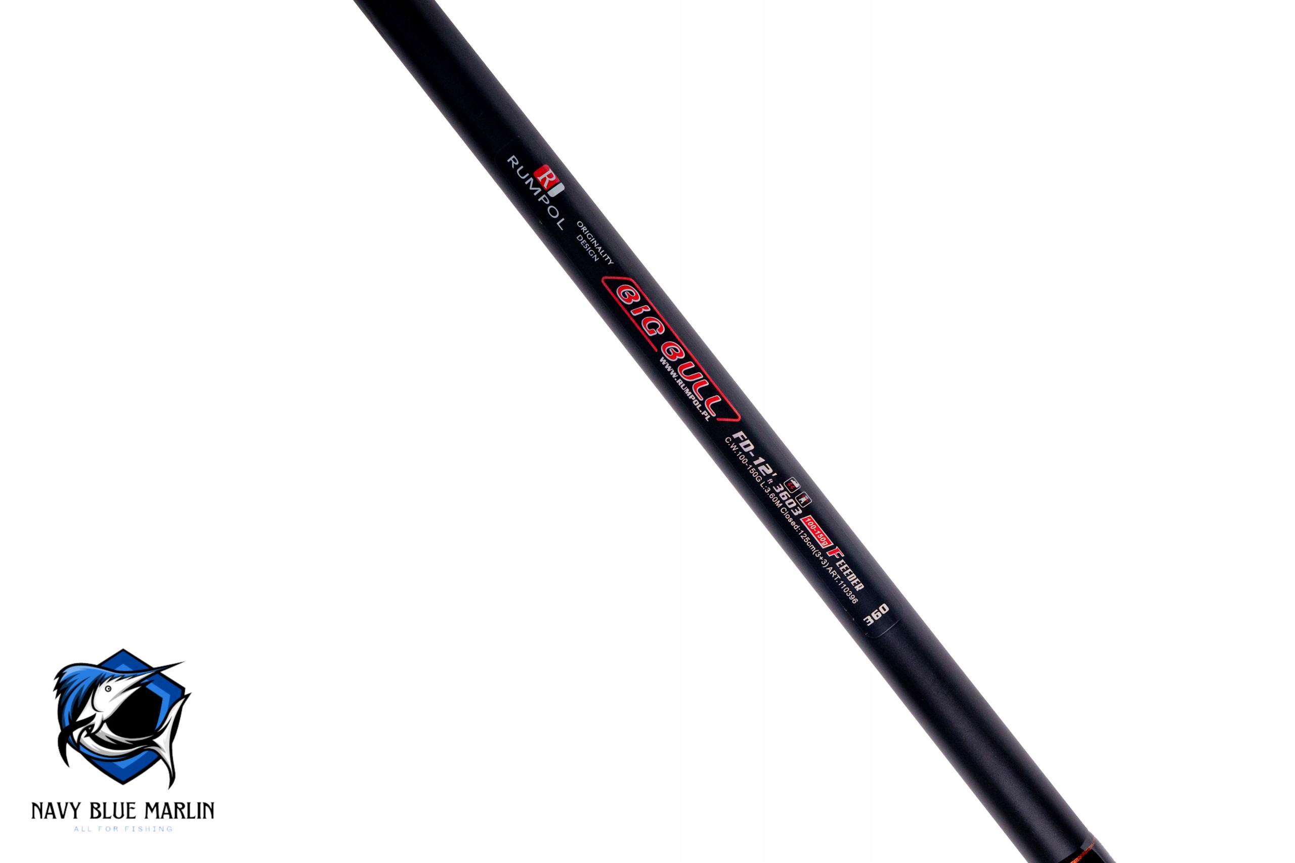 WĘDKA Rumpol BIG BULL 330cm Method FEEDER 3,3m 100-150g 3 Szczytówki 110395 Kod producenta 110395