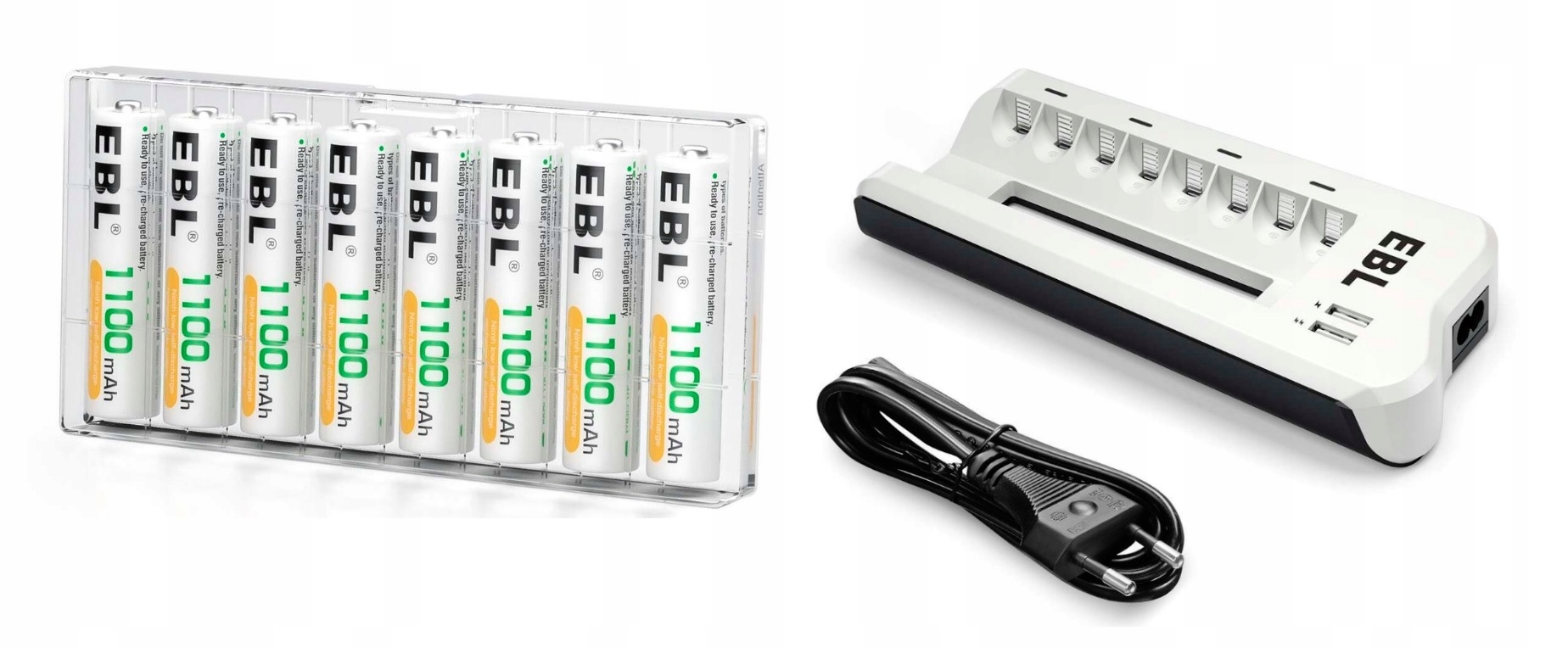 

Ładowarka Usb akumulatorki paluszki Aaa 8 szt.