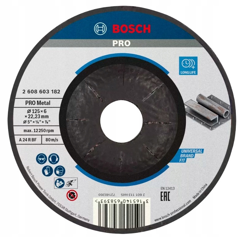 BOSCH TARCZA DO SZLIFOWANIA METALU 125x6,0
