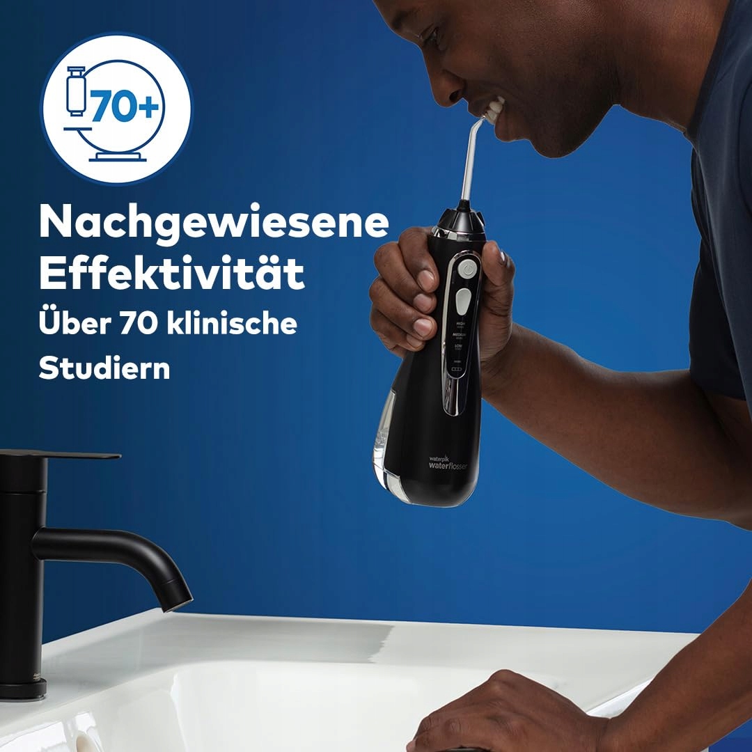 WATERPIK Bezprzewodowy Irygator Do Zębów, 4 Końcówki, Czarny Wersja 2 — miniatura 3