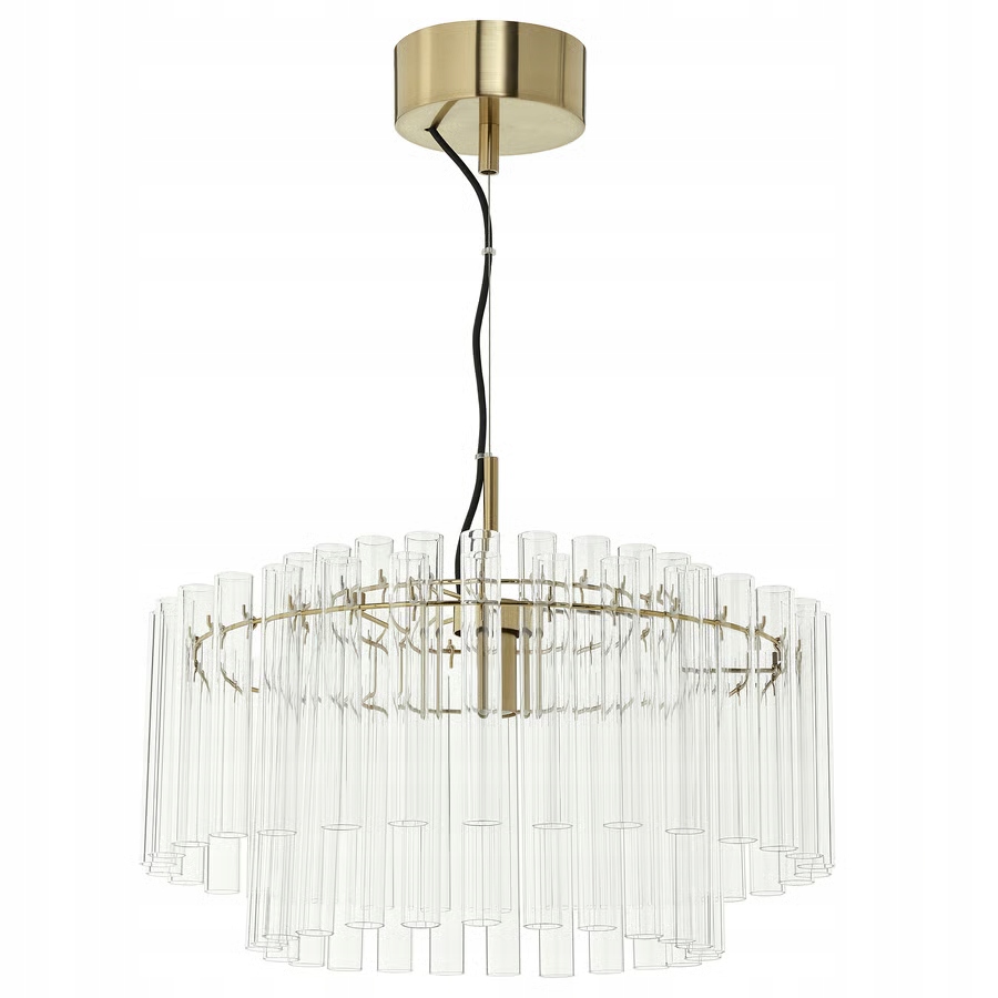 Ikea Stockholm 2025 lampa wisząca, szkło/mosiądzowane, 54 cm