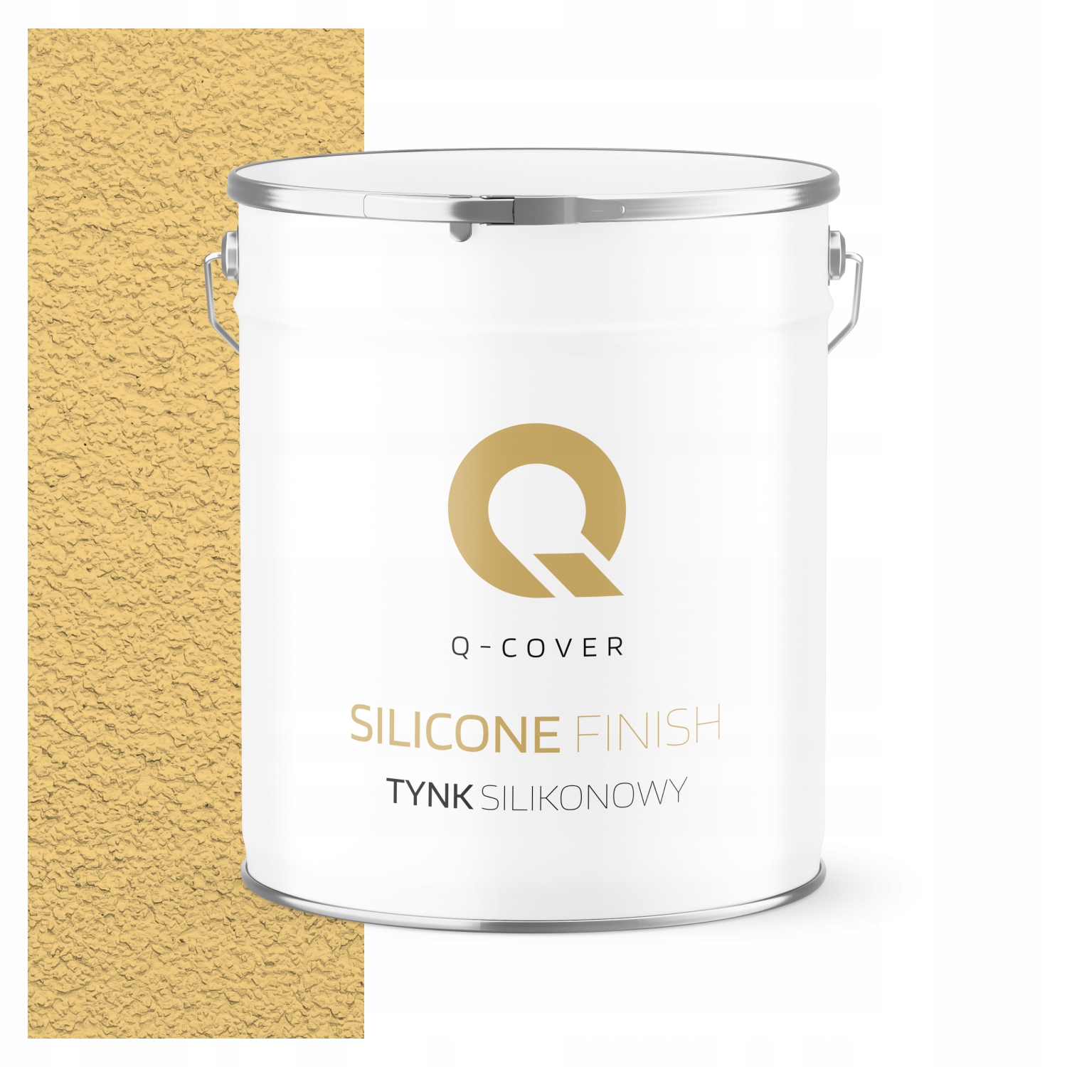Silikonová Fasádní Omítka Žlutá F645 7 Kg Beránek Granulace 1.5 mm
