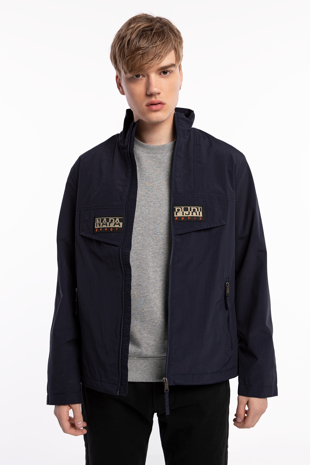 Pánská Přechodová Bunda Rainforest Op Stand Blu Marine NP0A4HK41 L