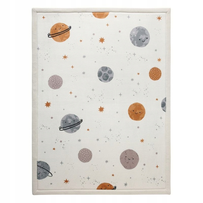 Mata Coral Velvet z pianką memory 150 x 200 cm Happy Planets Hakuna Matte