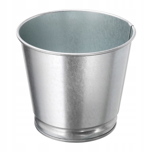 2 szt. BINTJE Osłonka doniczki - galwanizowano 9 cm Waga produktu z opakowaniem jednostkowym 0.09 kg