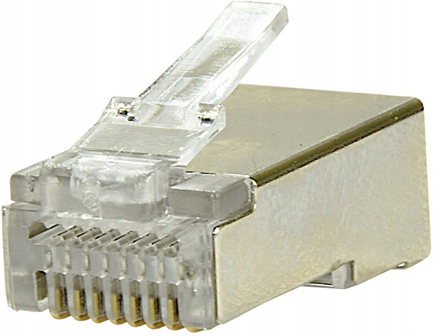 10x Wtyk Złącze Końcówka RJ45 Przelotowy RJ kat 5e na Kabel LAN STP FTP UTP Producent Inna