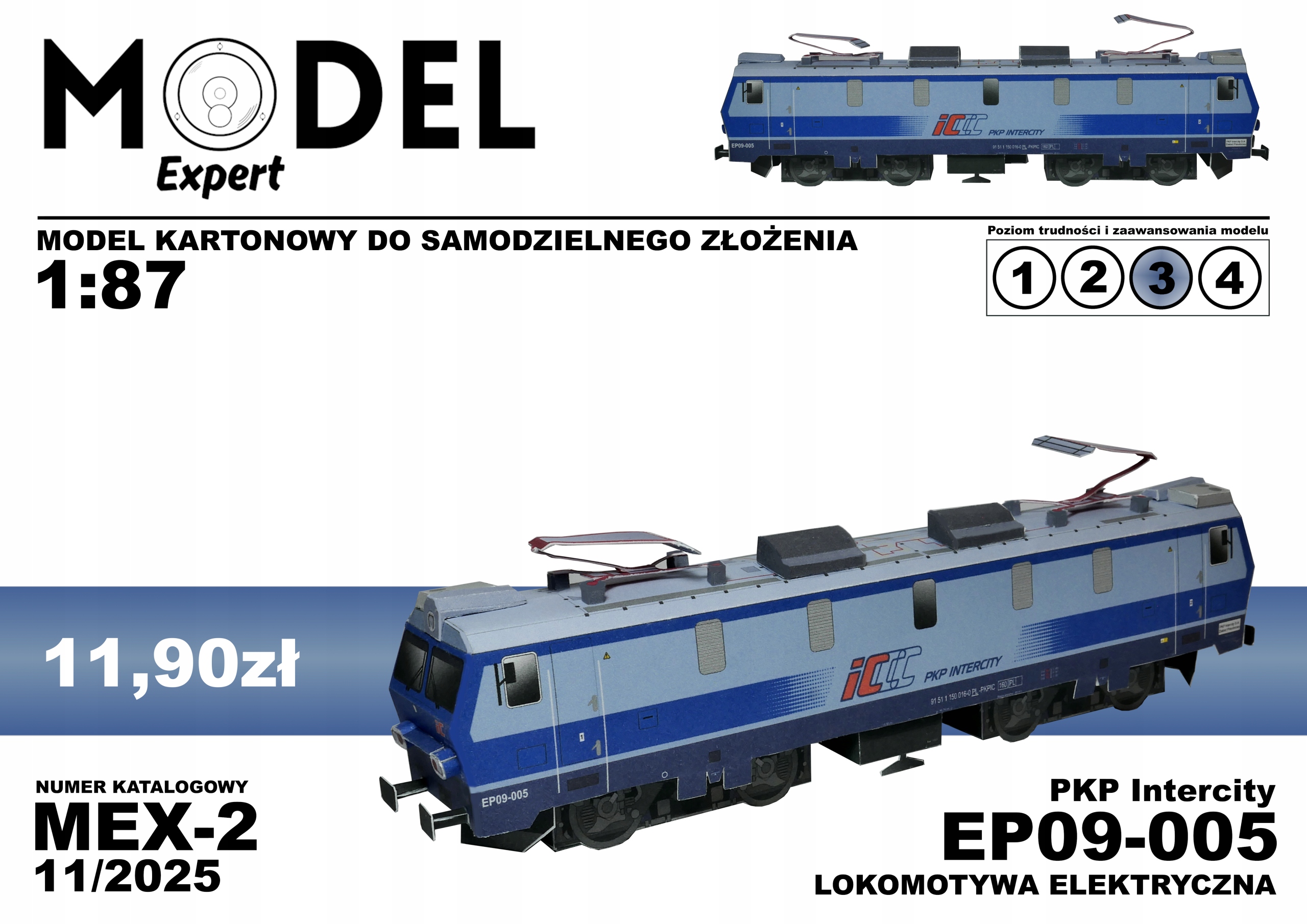 EP09-005 PKP Intercity - Model kartonowy • Opinie - Allegro