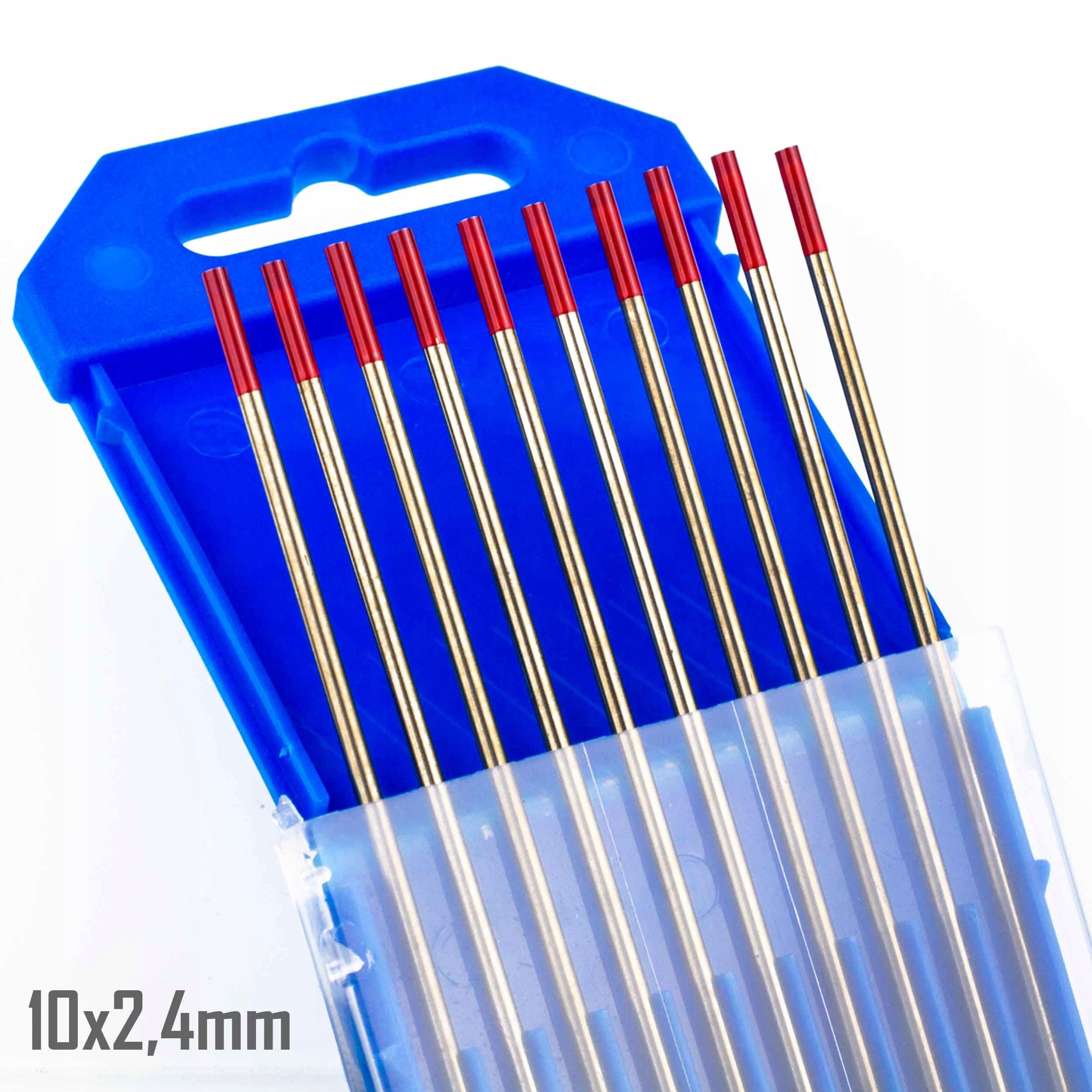 Wolframové Elektrody Červené WT20 2,4mm Tig DC ocel černá Nerezová Ocel