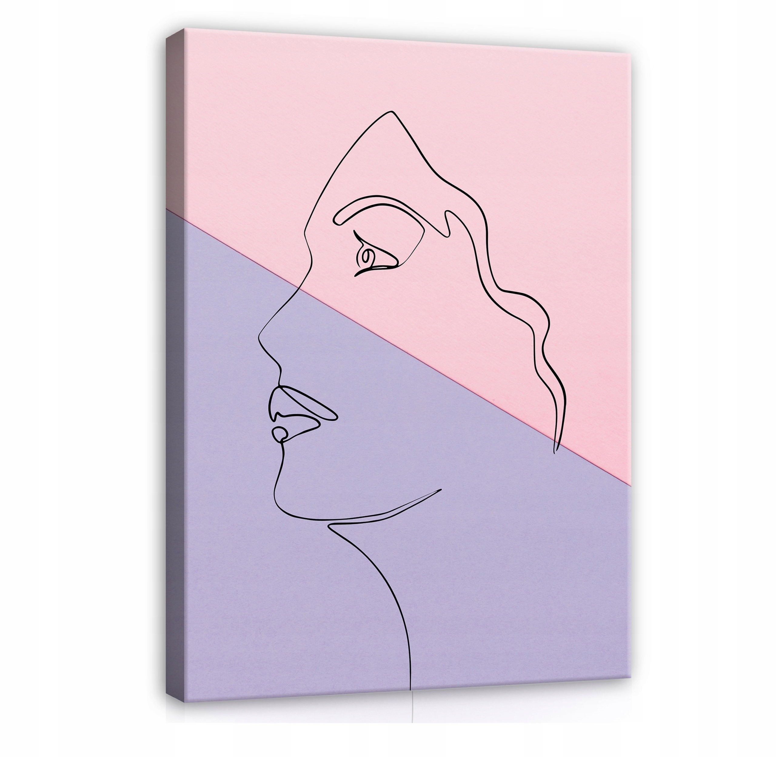 Obraz Line Art Tvář Ženy Růžový Do Koupelny Kuchyně Moderní 100x70