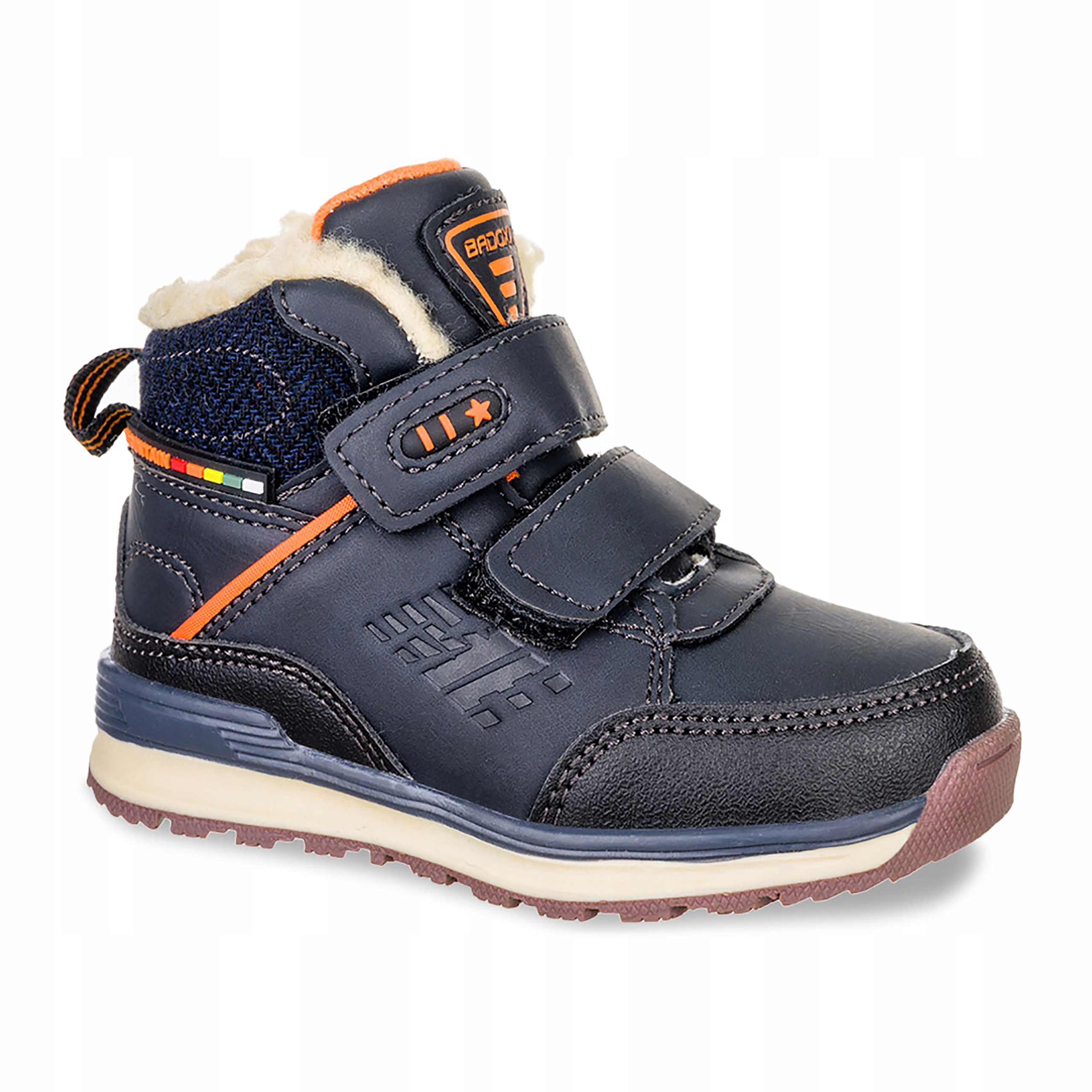 TRZEWIKI CHŁOPIĘCE NA RZEPY OCIEPLANE ZIMOWE r 26