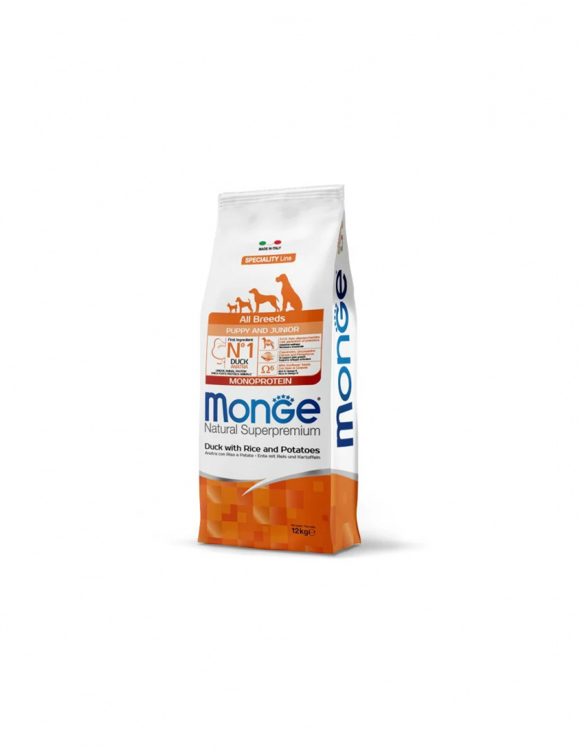 Monge puppy junior kaczka 12kg