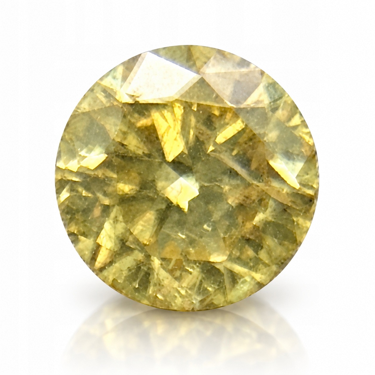 Přírodní diamant 0.03 ct Žlutý Briliant certifikát Wbd