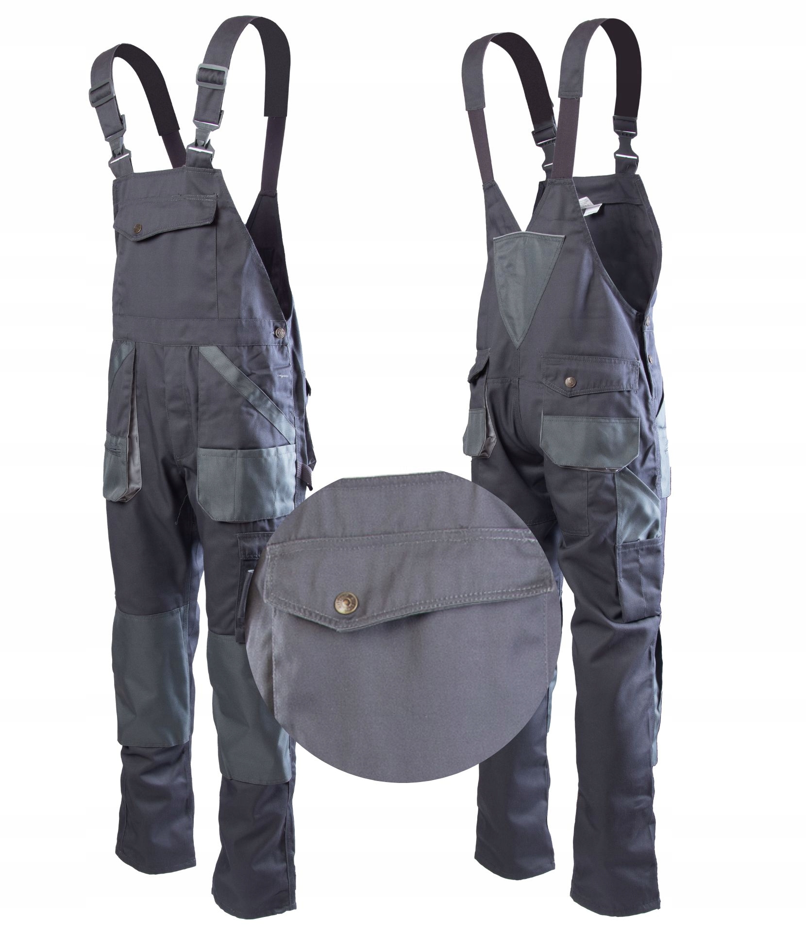 Spodnie robocze ogrodniczki ochronne mocne męskie