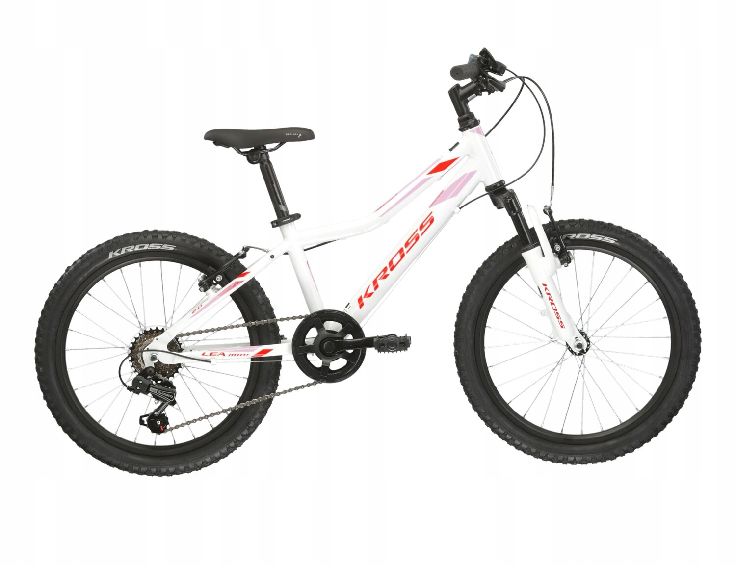 Rower dla dzieci Kross Lea Mini 2.0 20" S 11 cali biały połysk 2024