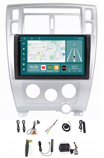 Rádio Navigace Carplay Android Hyundai Tucson 2004-2009 8GB 256GB Sim