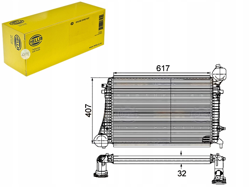 INTERCOOLER HELLA 047021N