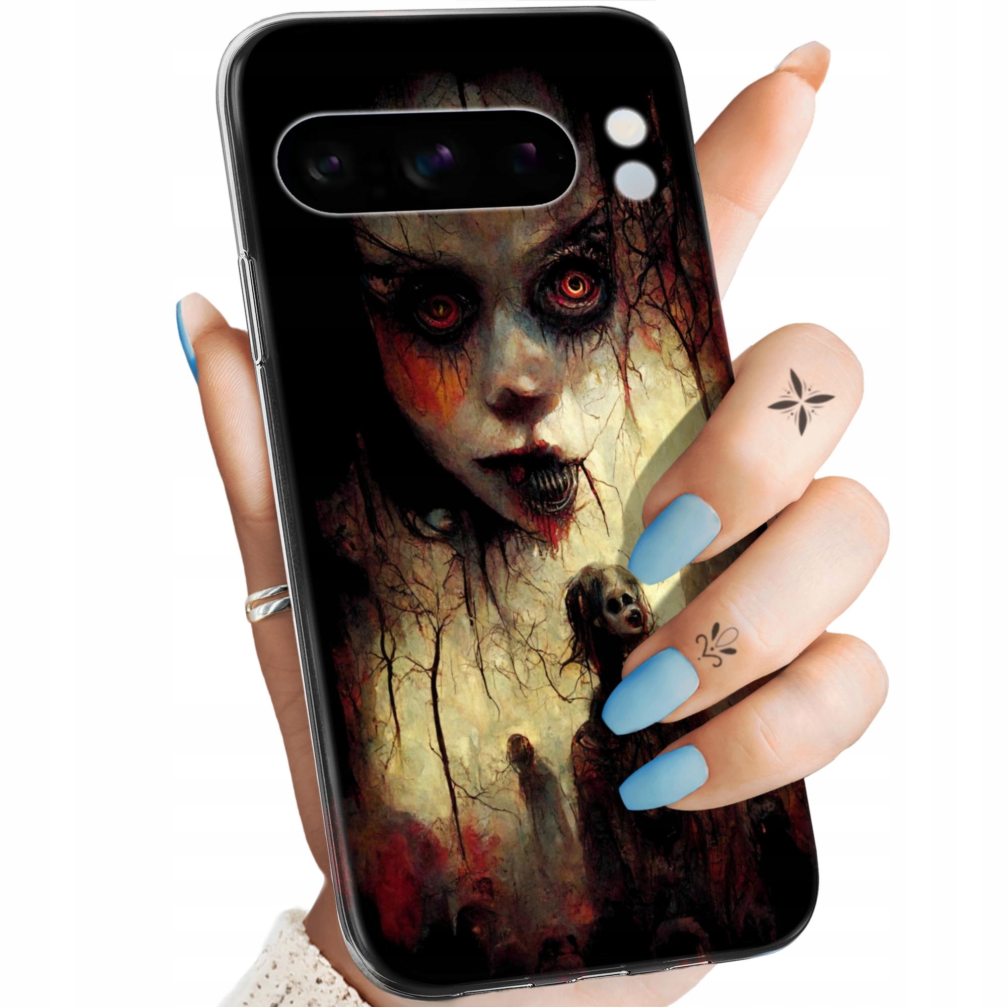 Etui Do Google Pixel 8 Pro Halloween Zombie Dynie Czaszki Czarownice