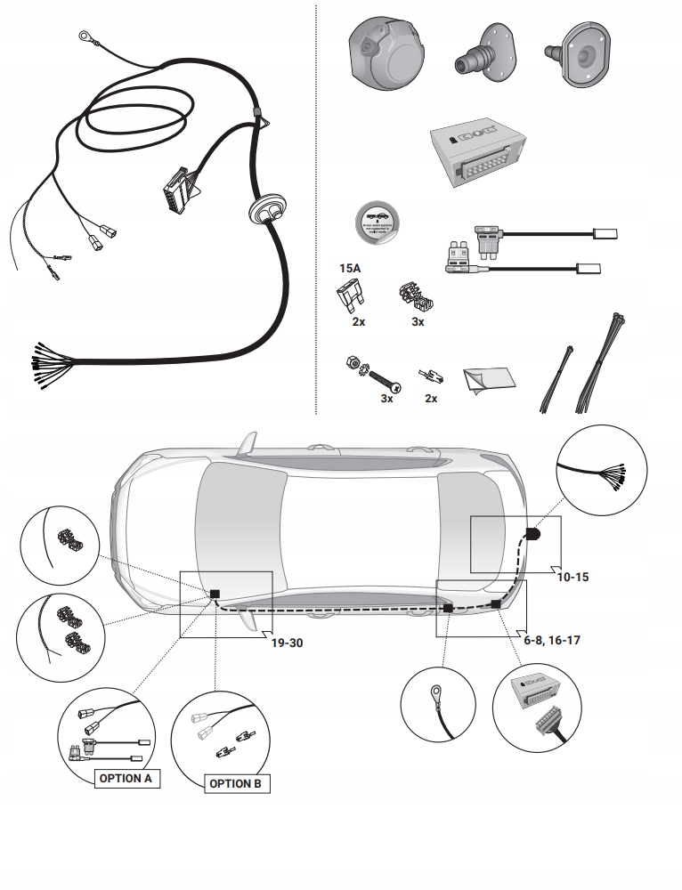 DEDYKOWANA WIĄZKA ELEKTRYCZNA 13PIN CUPRA ATECA BORN K1 FORMENTOR LEON EAN (GTIN) 5906261032963