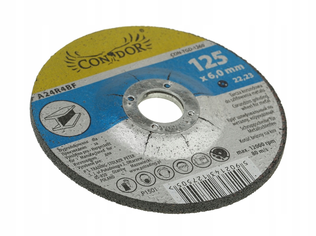 

Tarcza Korundowa Do Szlifowania Metalu 125 x 6 mm