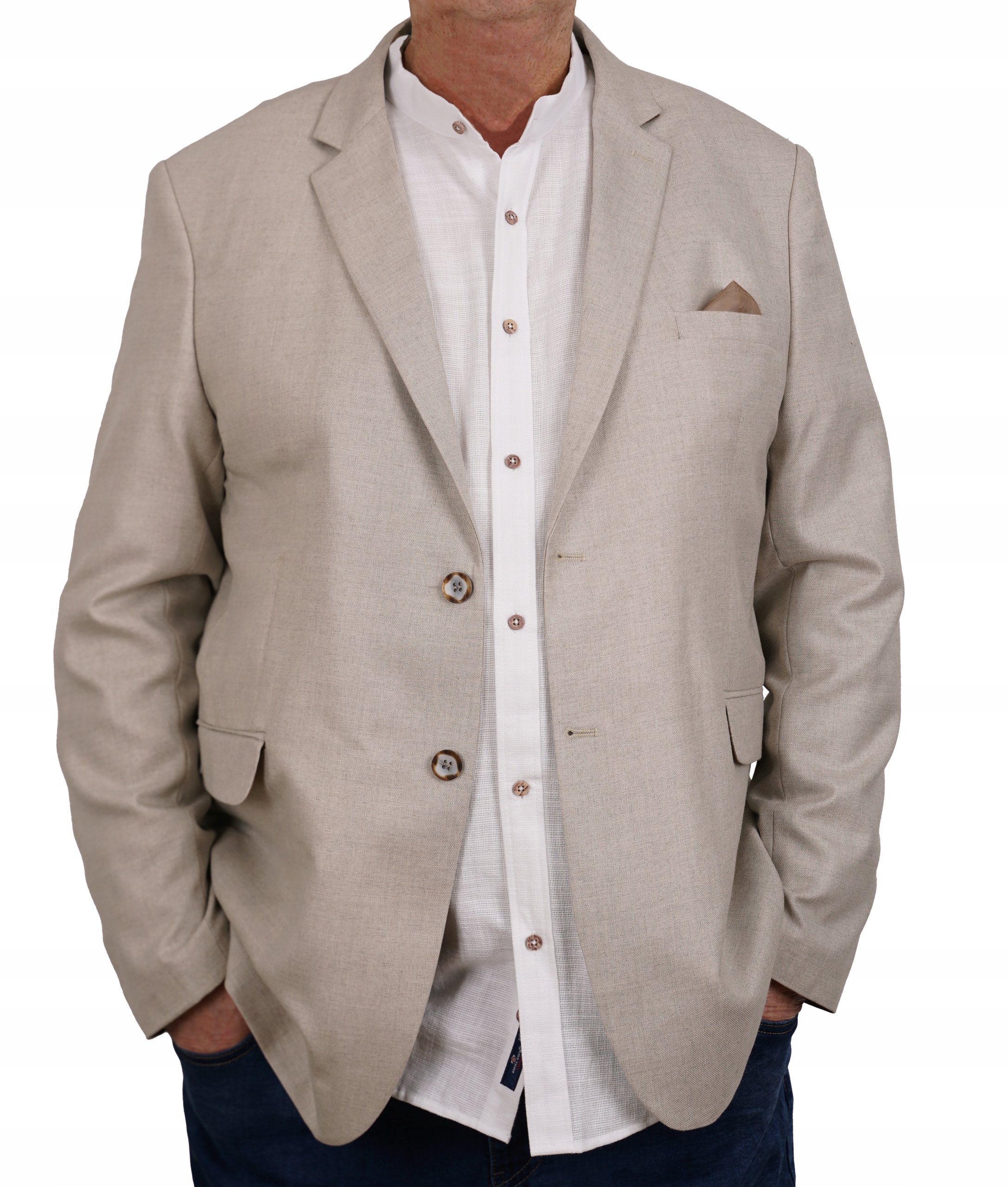 MARYNARKA MĘSKA WIZYTOWA CASUAL ELEGANCKA BEŻOWA JASNA DUŻA TURECKA 68 Marka inna