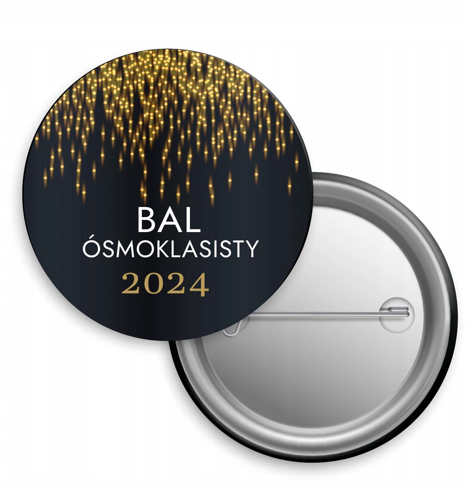 BUTTON BAL ÓSMOKLASISTY PRZYPINKA 2024