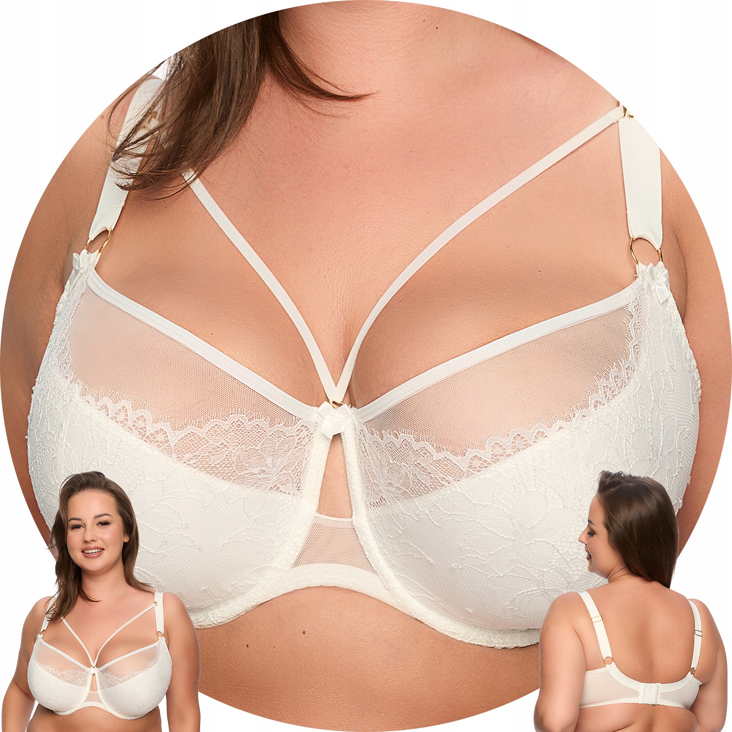 Gaia 1280M Laila Maxi Polovyztužená podprsenka Semi Soft ecru 75L