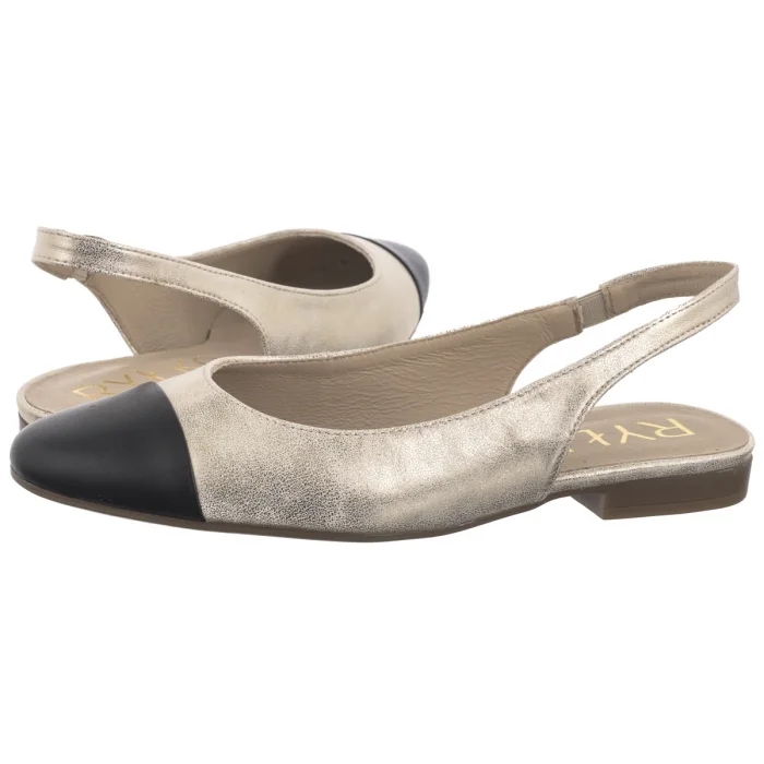 Dámské balerínky Nazouvací sandály Ryłko Zlaté L1ES5__ _1TM