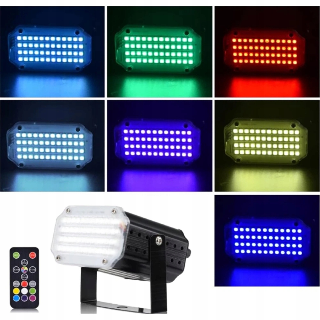 REFLEKTOR LED RGB SCENICZNY ESTRADOWY TEATRALNY MOCNY 48 LED