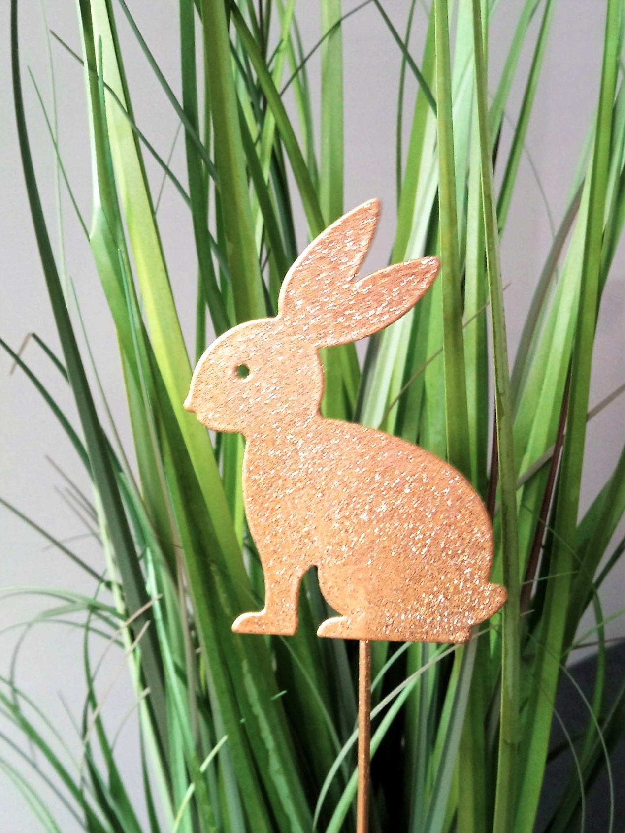 ZAJĄCZEK WIELKANOCNY NA PIKU OZDOBA DO STROIKÓW