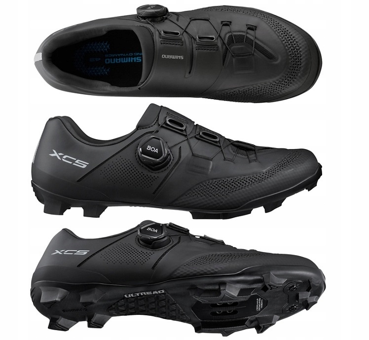 Buty wpinane w pedały Spd Shimano XC5 XC503 Boa Wide Szerokie czarne 44