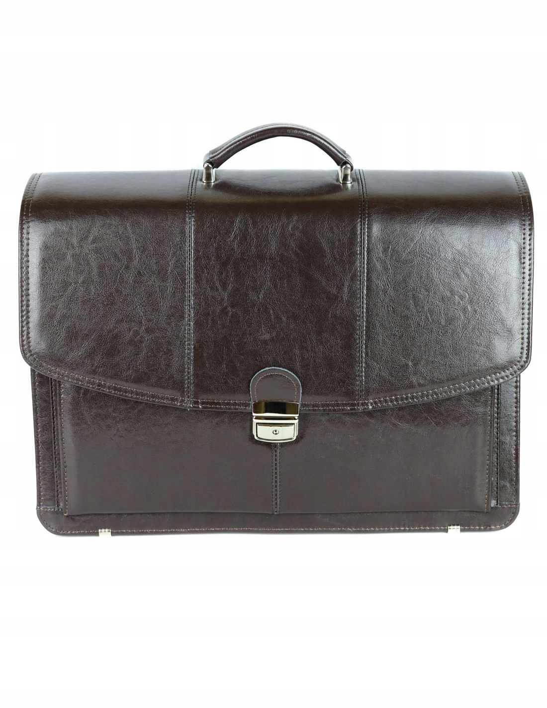 Teczka MĘSKA na laptopa 17'' GALSKÓR 559-1 czarna Materiał dominujący skóra naturalna