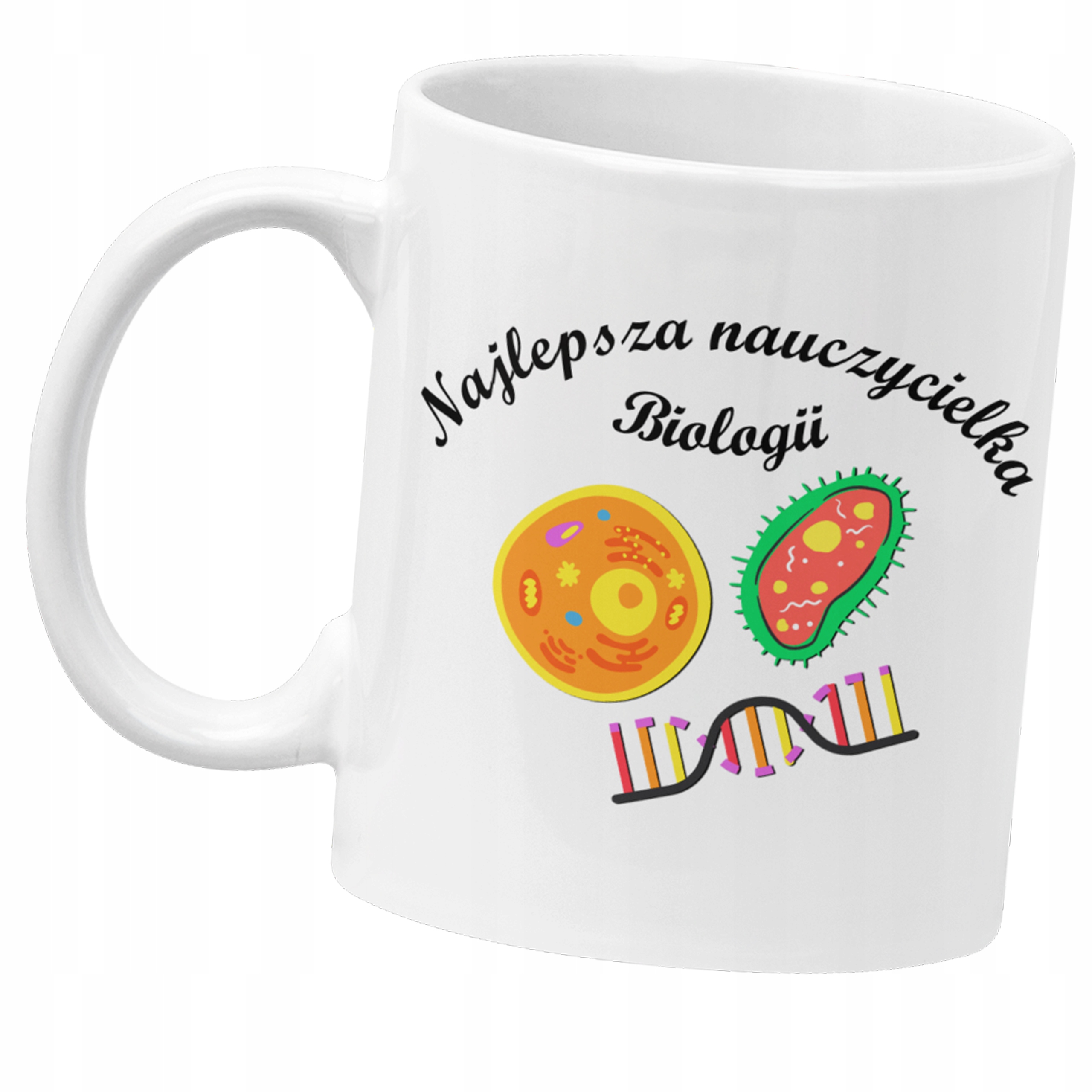 

Kubek Dzień Nauczyciela dla nauczycielki biologii