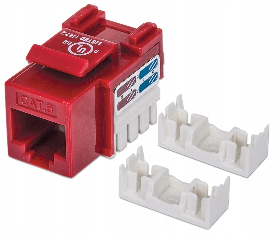 

Moduł Keystone RJ45 Utp CAT6 Czerwony