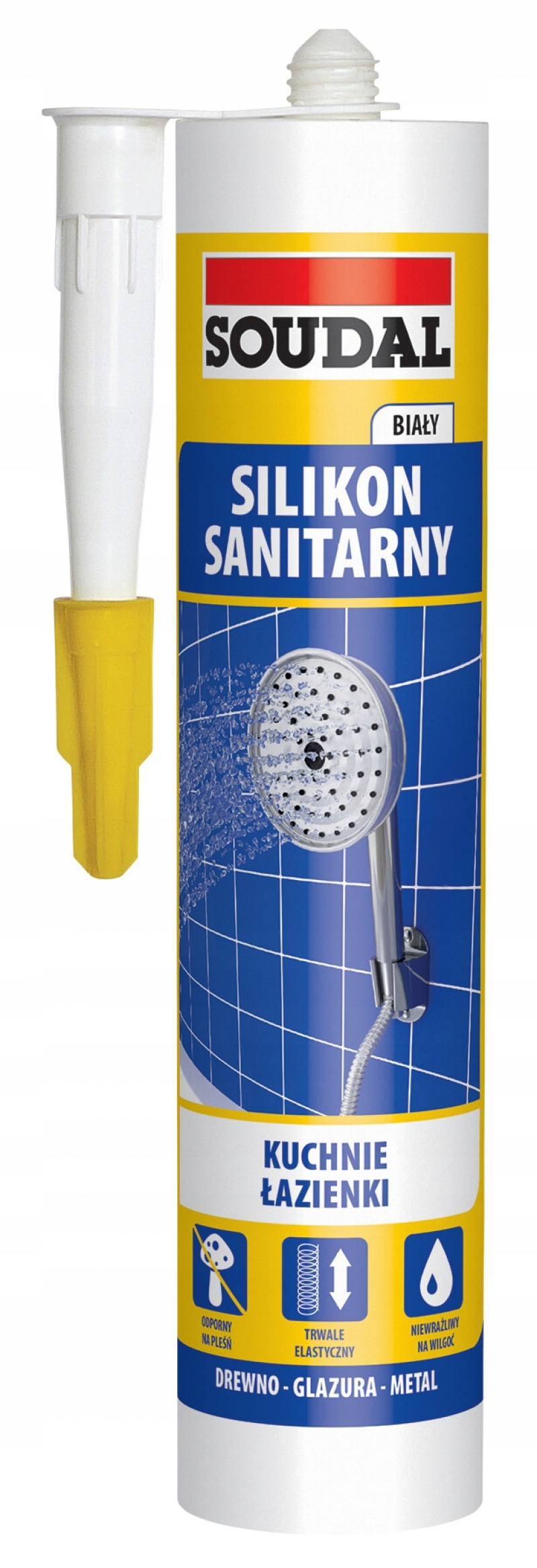 SOUDAL SILIKON SANITARNY BEZBARWNY 280ml